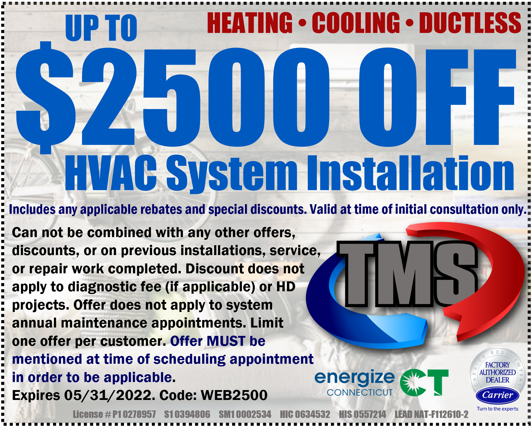 Up To $2500 Off HVAC System Installation