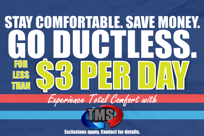 Go Ductless with TMS. Save Money. ELECTRICAL image