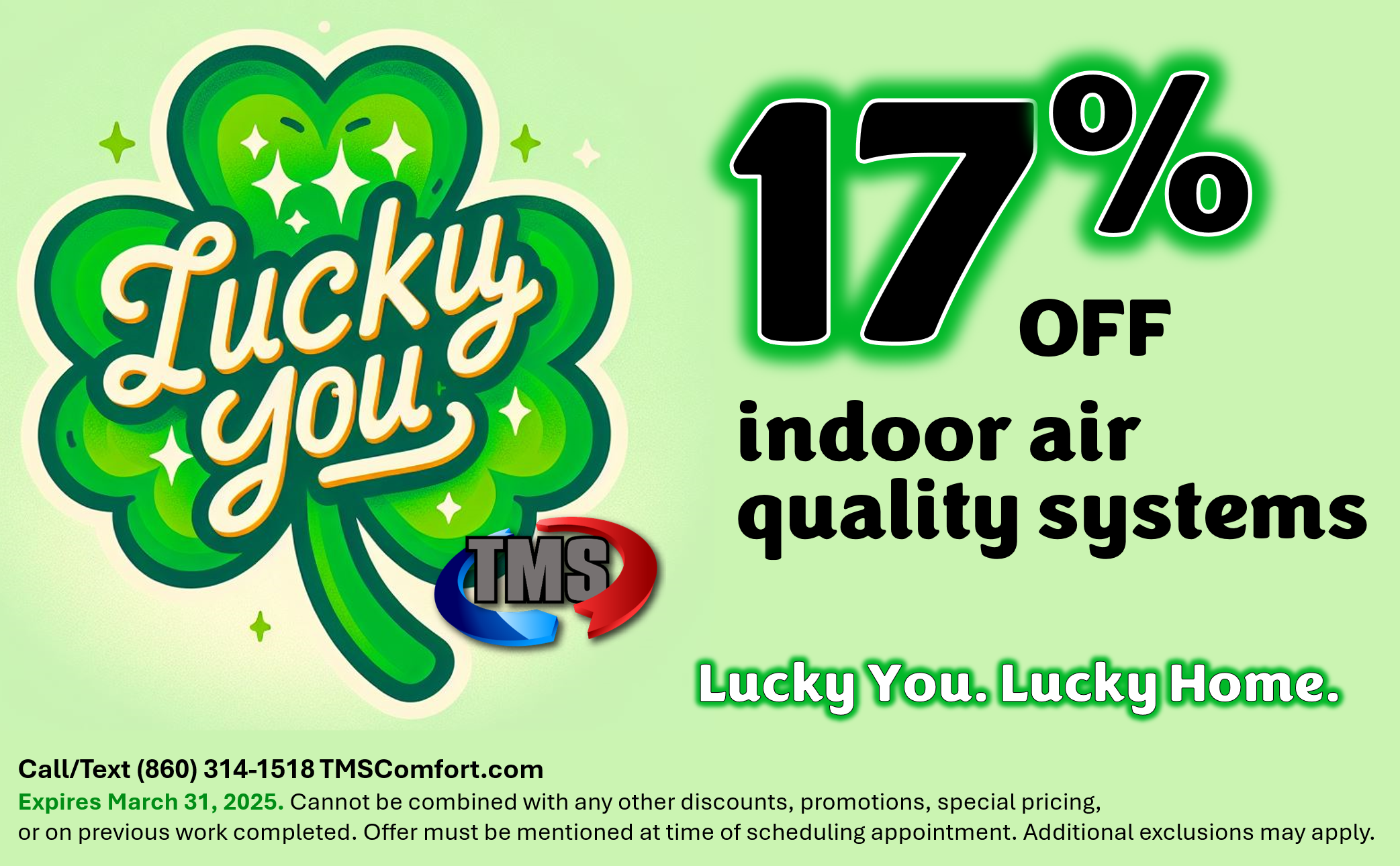 march special 17% off indoor air quality systems IAQ